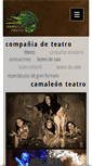 Mobile Screenshot of camaleonteatro.com