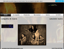 Tablet Screenshot of camaleonteatro.com